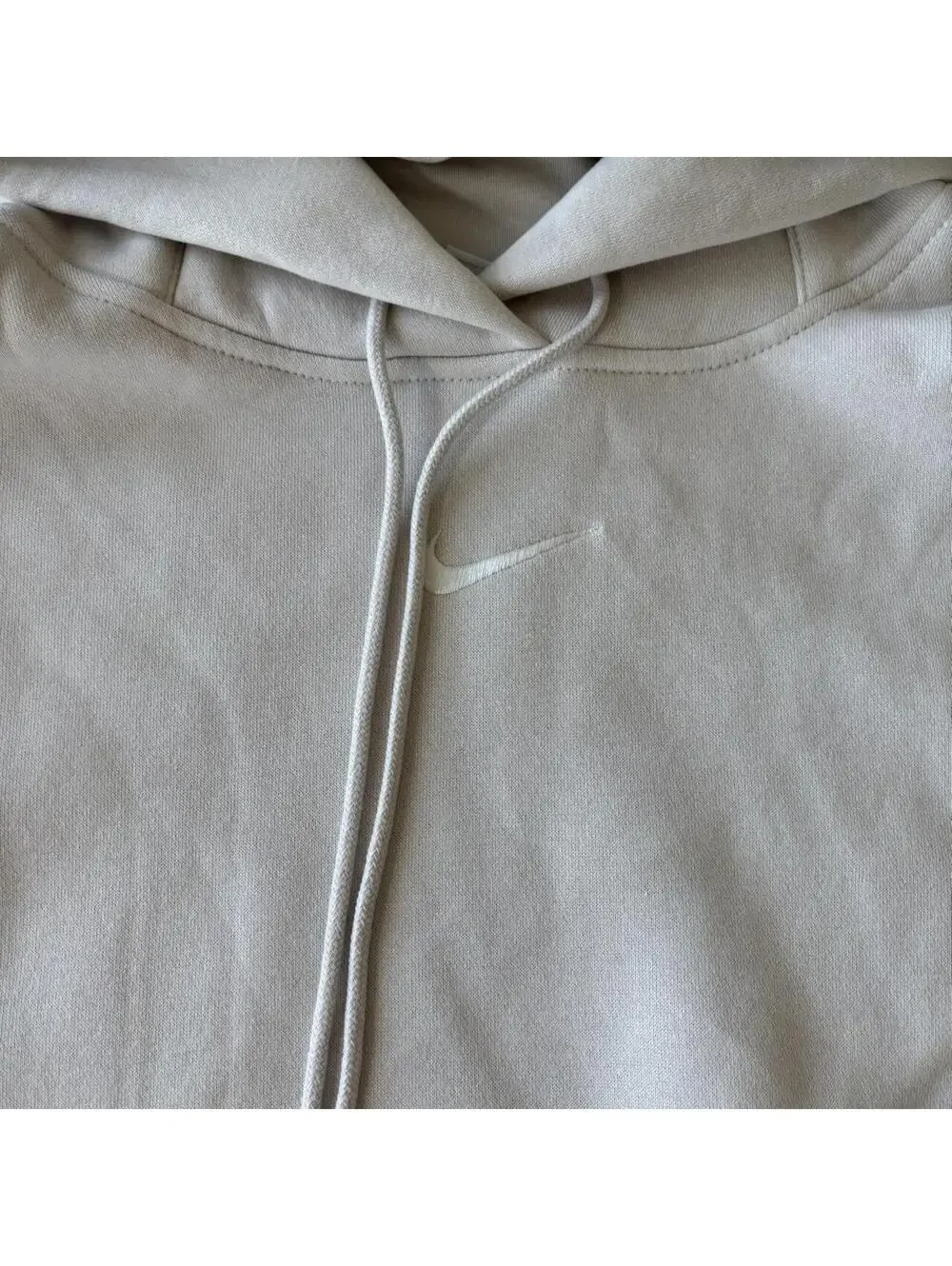 Nike Women's Cream and White Hoody